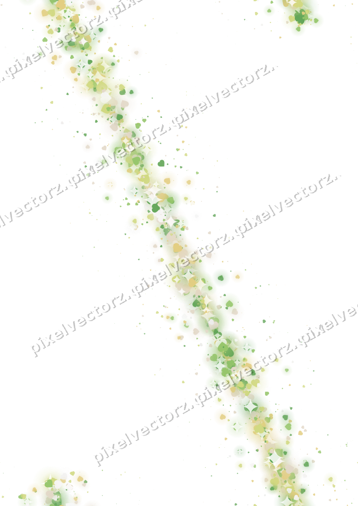 Nahtloses Glitzerband aus Herzen in Limette auf transparentem Grund