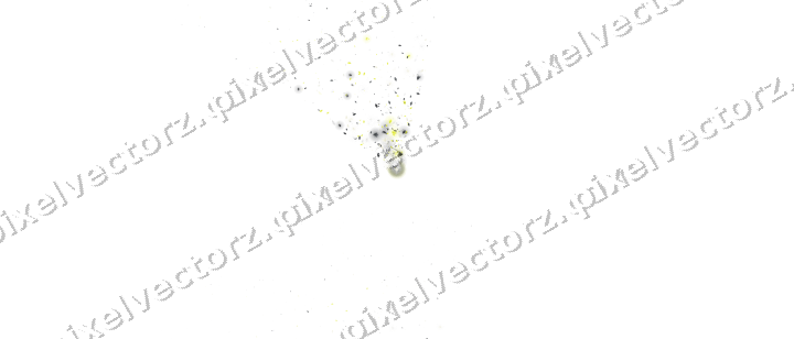 Nahtloser Glitzerfächer aus Tropfen in Gelb auf transparentem Grund