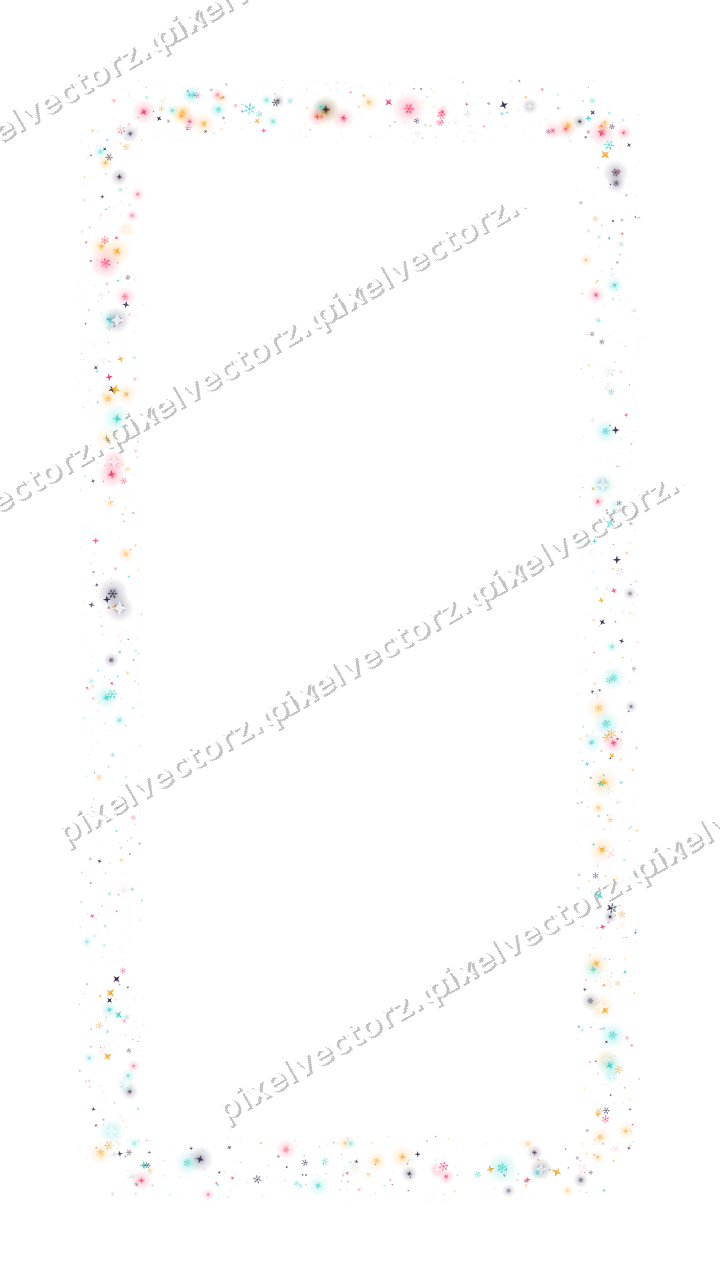 Nahtloser Glitzerrahmen in Rosa und Bernstein auf transparentem Grund