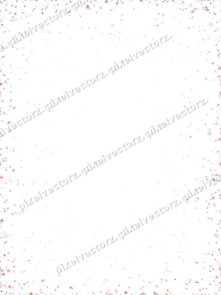 Nahtlose Glitzervignette in Rosa und Rot auf transparentem Grund