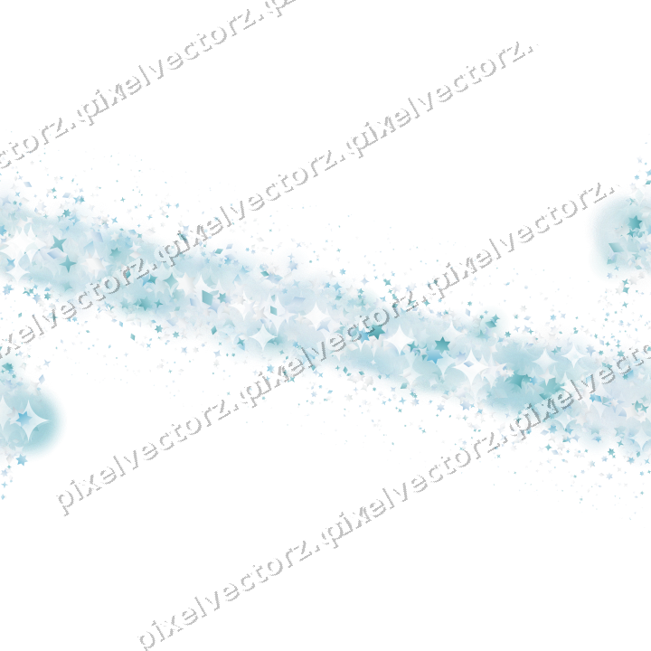 Nahtloses Glitzerband aus Sternen und Funken auf transparentem Grund