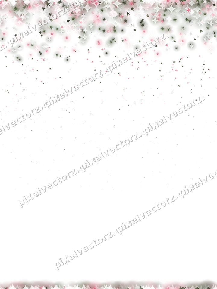 Nahtloser Glitzerregen aus Sternen in Rosa auf transparentem Grund