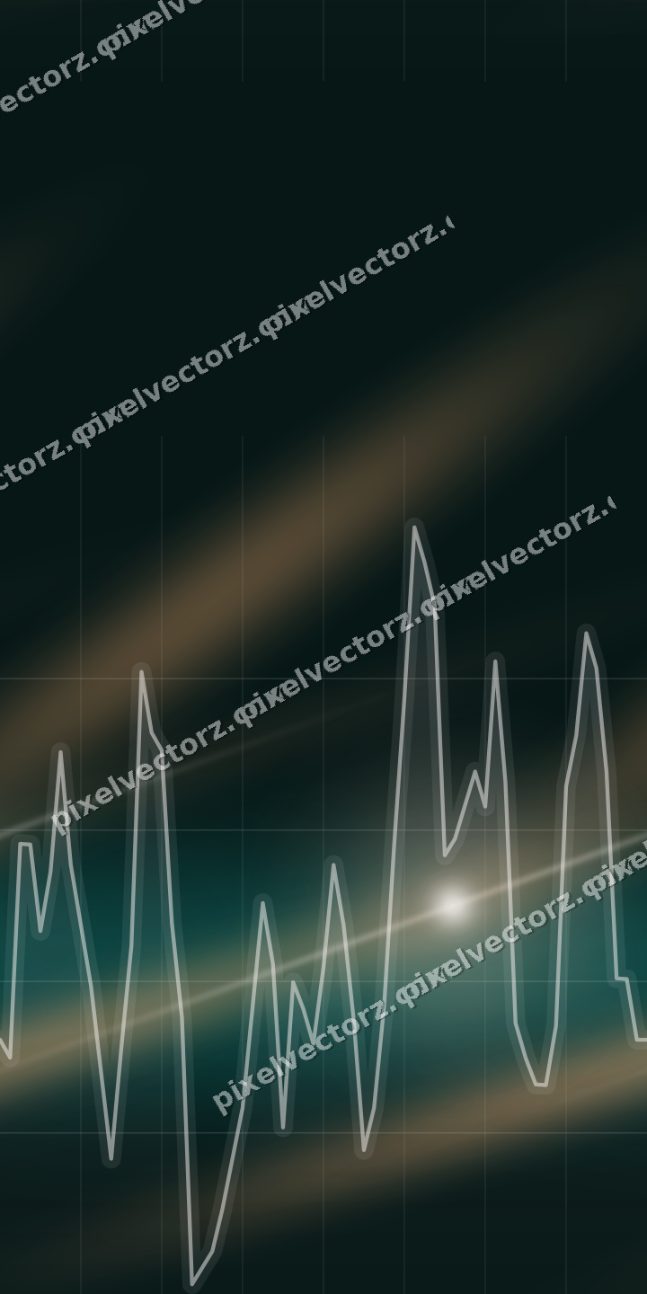 Nahtloser Neon Diagramm Hintergrund in Orange und Petrol