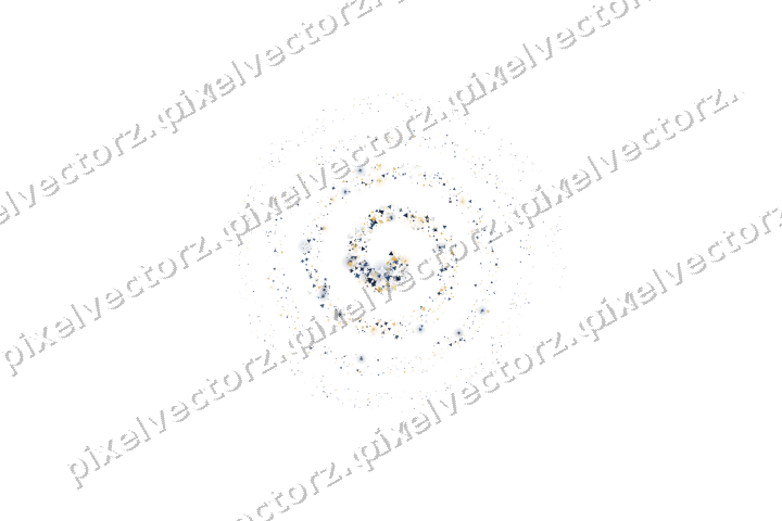 Nahtlose Glitzerspirale in Dunkelblau auf transparentem Grund