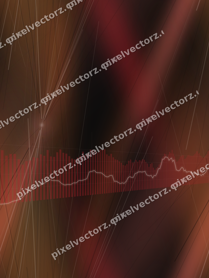 Nahtloser Neon Diagramm Hintergrund in Rot und Bernstein