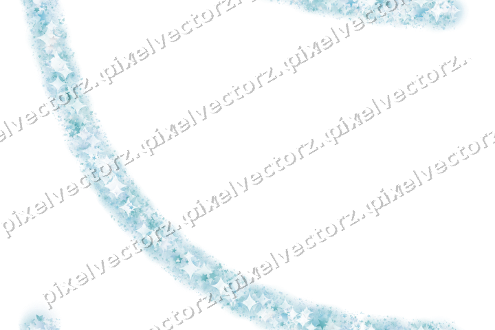 Nahtloser Glitzerbogen in Türkis und Blassblau auf transparentem Grund