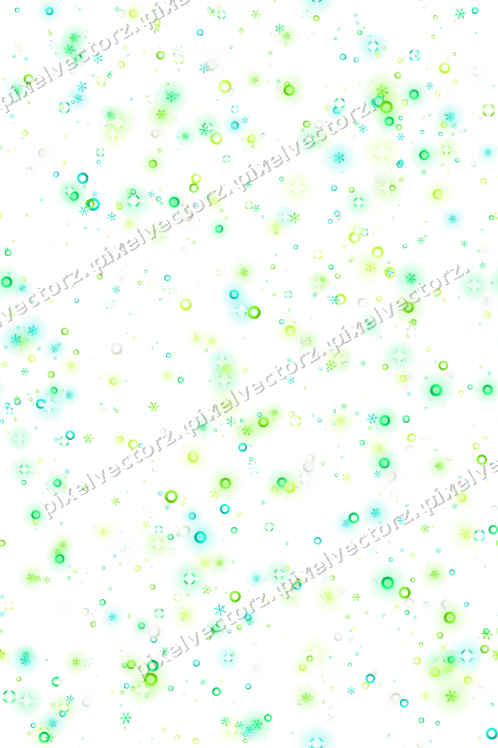 Nahtlose Glitzerstreuung in Grün und Limette auf transparentem Grund