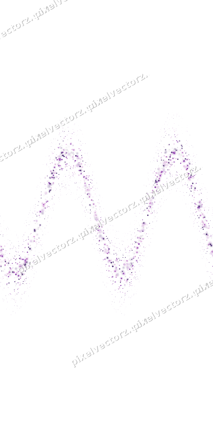 Nahtlose Glitzerwelle aus Punkten in Violett auf transparentem Grund