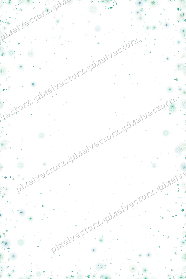 Nahtlose Glitzervignette aus Funken und Blüten auf transparentem Grund