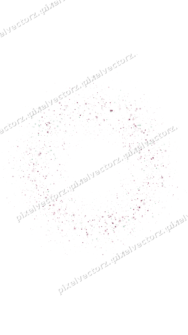 Nahtloser Glitzerkranz aus Tropfen und Punkten auf transparentem Grund