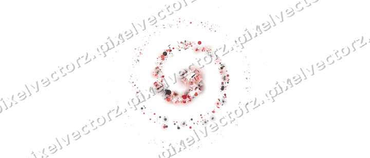 Nahtlose Glitzerspirale in Rot auf transparentem Grund
