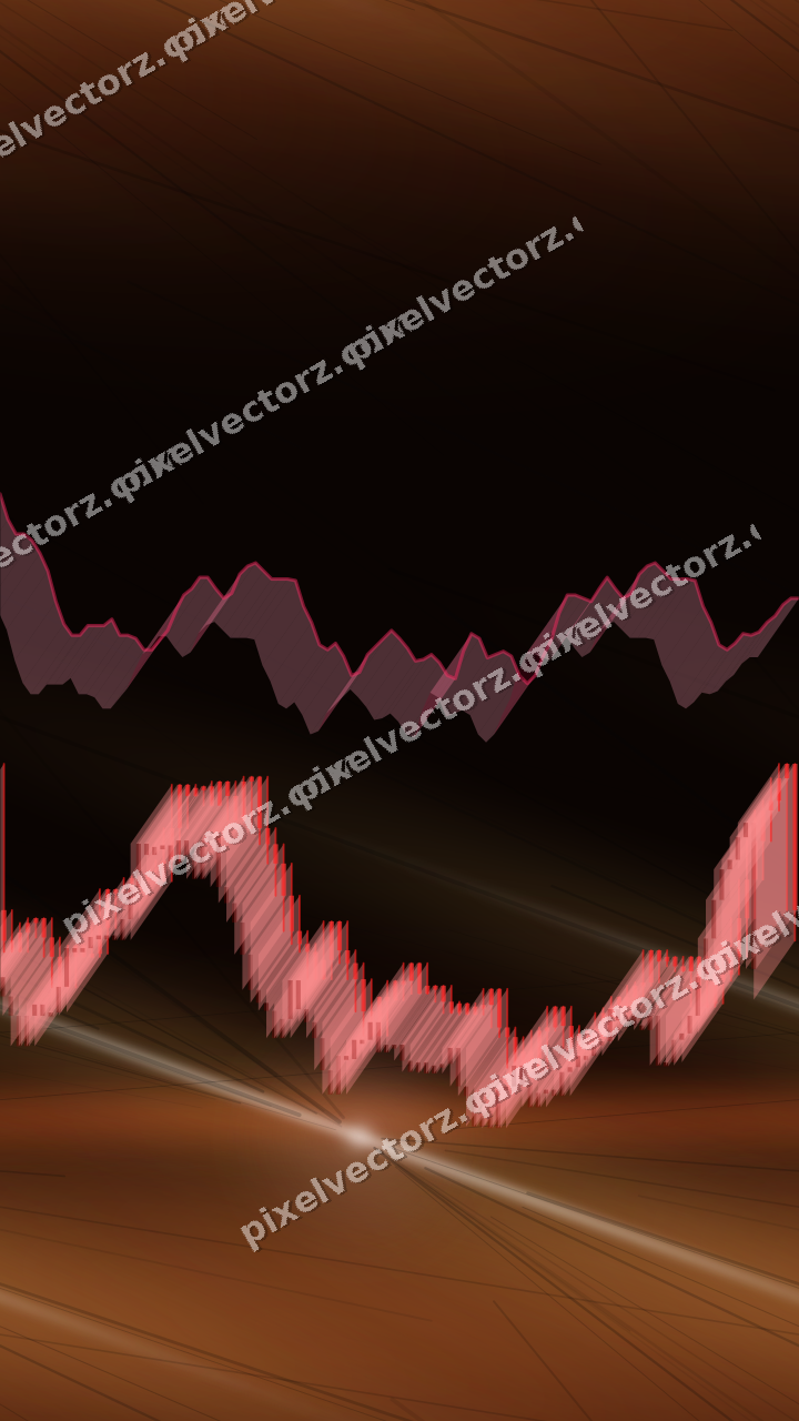 Nahtloser Neon Diagramm Hintergrund in Rot und Orange