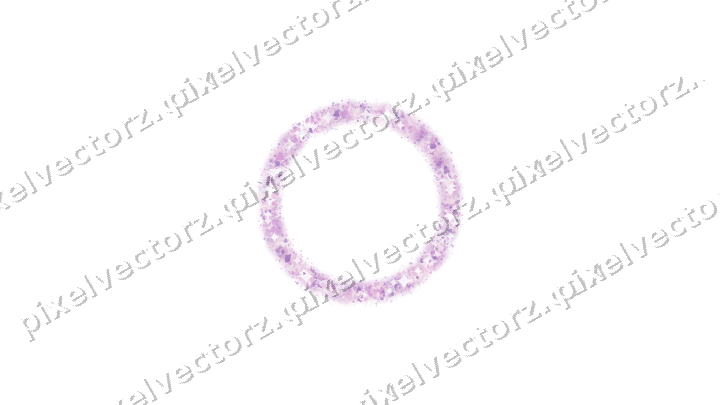 Nahtloser Glitzerkranz in Magenta und Violett auf transparentem Grund