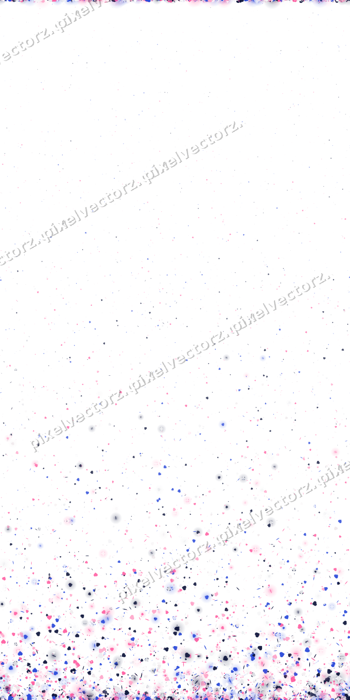 Nahtloser Glitzeraufstieg in Rosa und Blau auf transparentem Grund