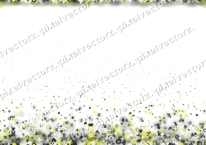 Nahtloser Glitzeraufstieg in Gelb und Grau auf transparentem Grund