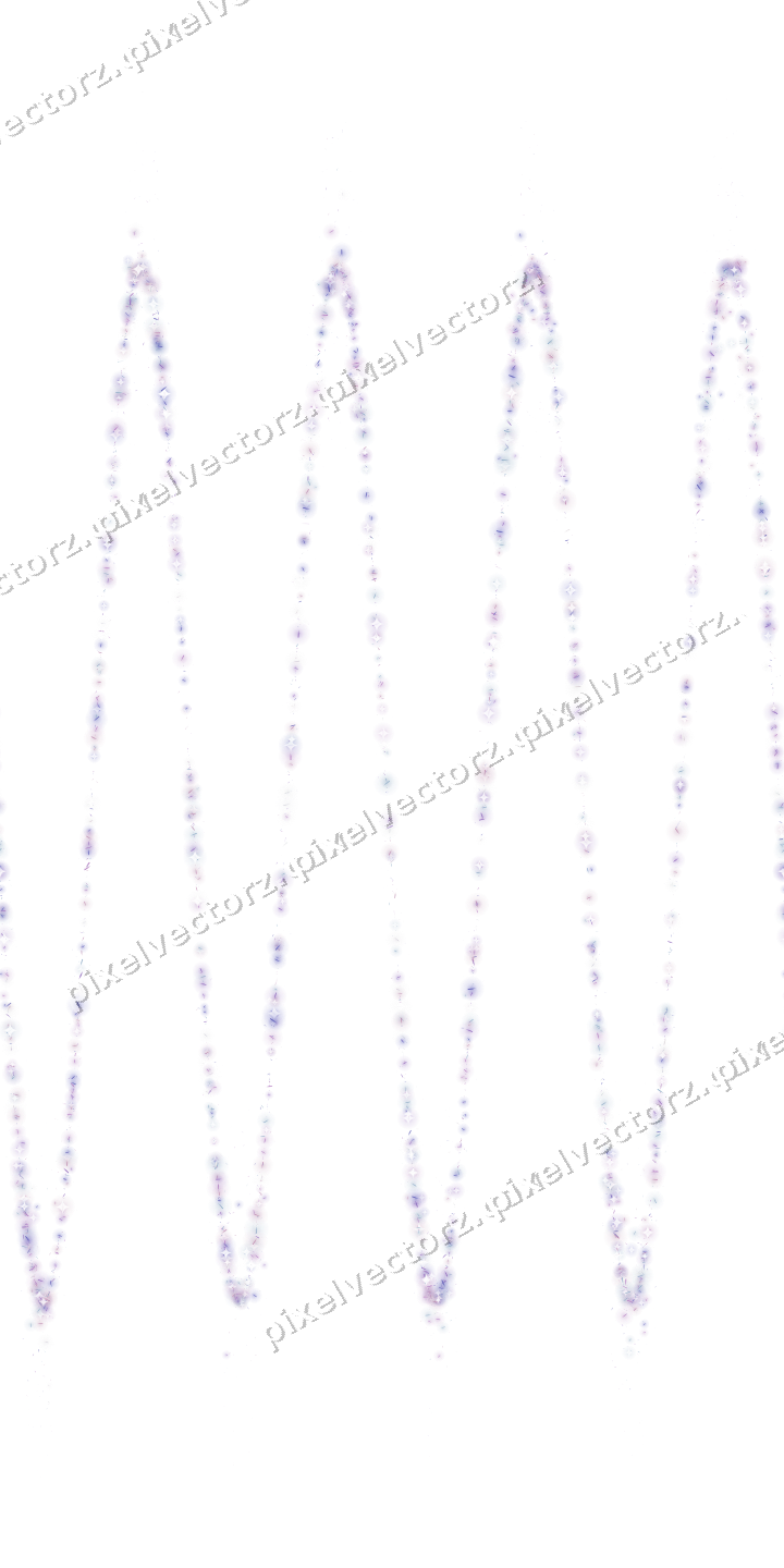 Nahtlose Glitzerwelle aus Splittern in Violett auf transparentem Grund