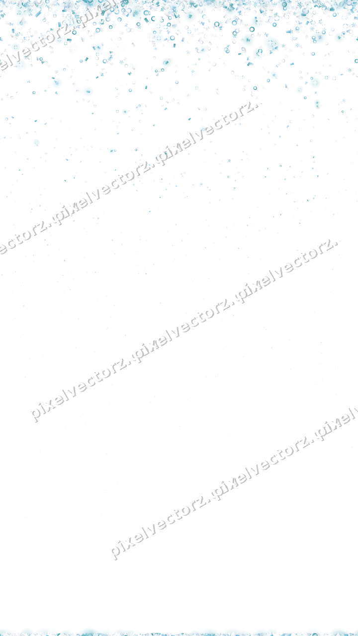 Nahtloser Glitzerregen in Türkis und Blassblau auf transparentem Grund