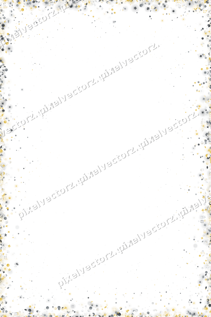 Nahtlose Glitzervignette aus Funken und Blüten auf transparentem Grund