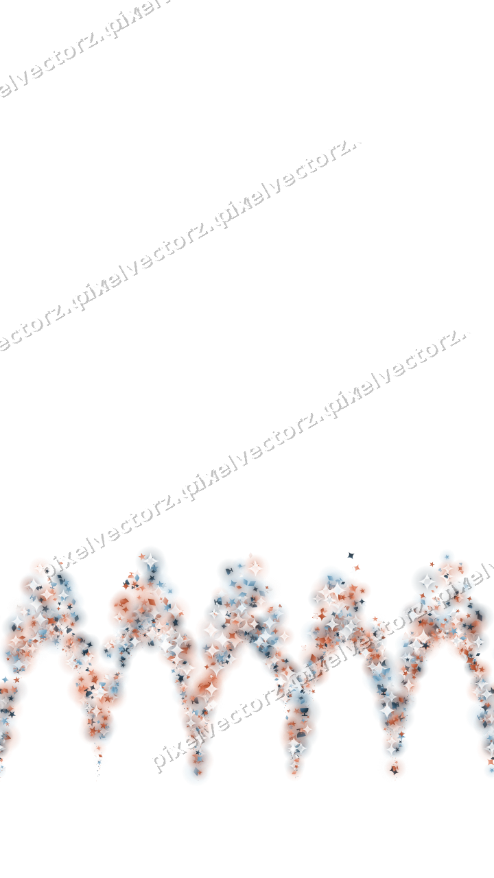 Nahtlose Glitzergirlande in Orange und Türkis auf transparentem Grund