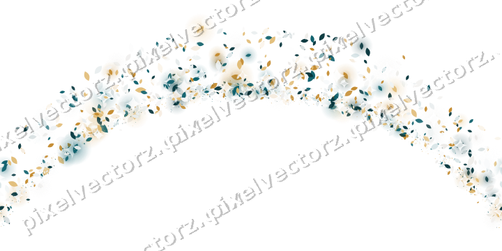 Nahtlose Glitzergirlande aus Tropfen auf transparentem Grund