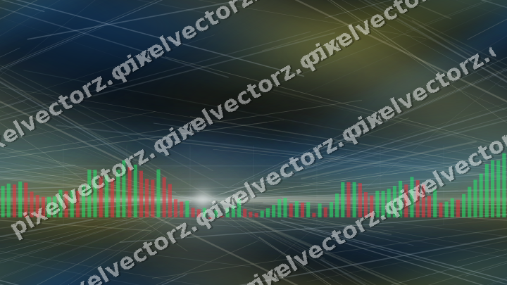Nahtloser Neon Diagramm Hintergrund in Blau und Gelb