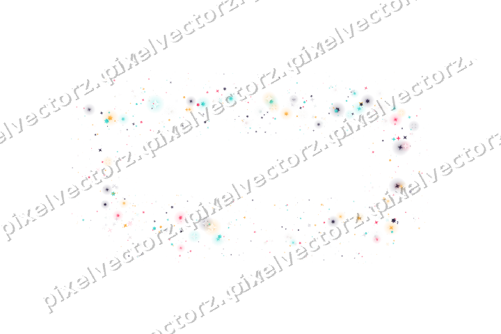 Nahtloser Glitzerrahmen aus Sternen in Rosa auf transparentem Grund