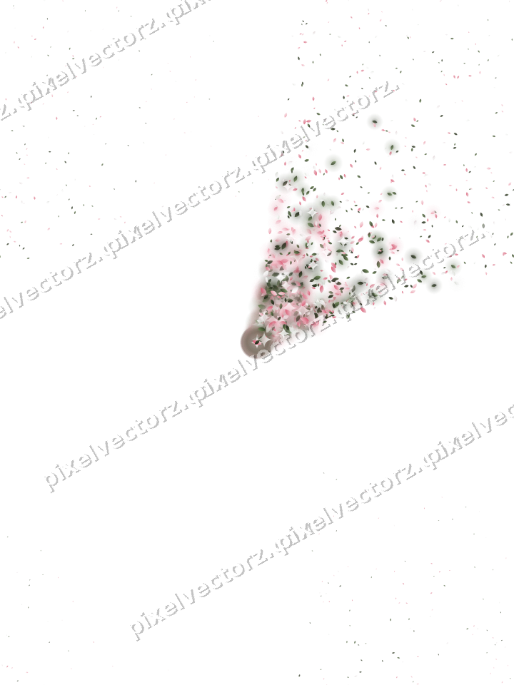 Nahtloser Glitzerfächer aus Tropfen in Rosa auf transparentem Grund