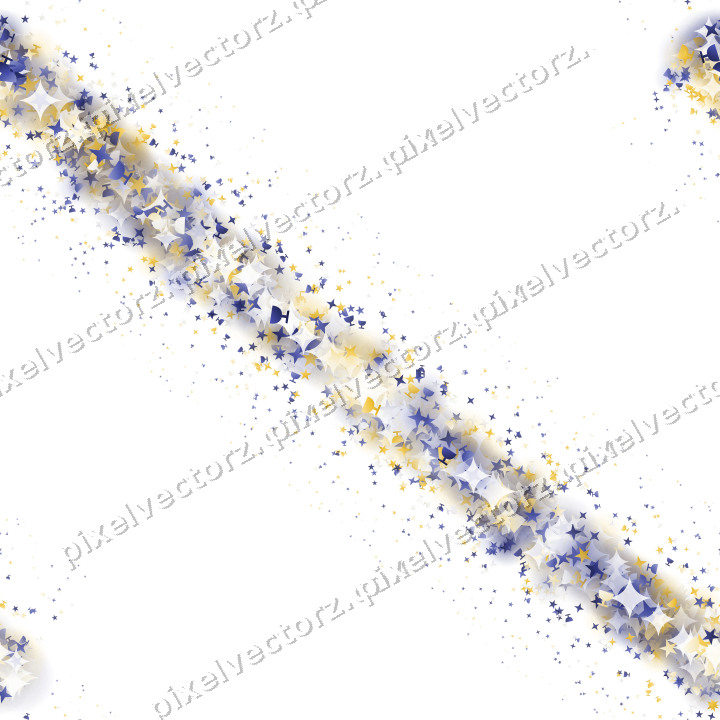 Nahtloser Glitzerbogen in Dunkelblau auf transparentem Grund