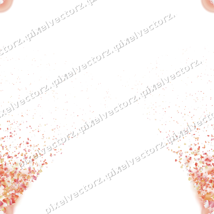 Nahtloser Glitzerfächer aus Sternen und Herzen auf transparentem Grund