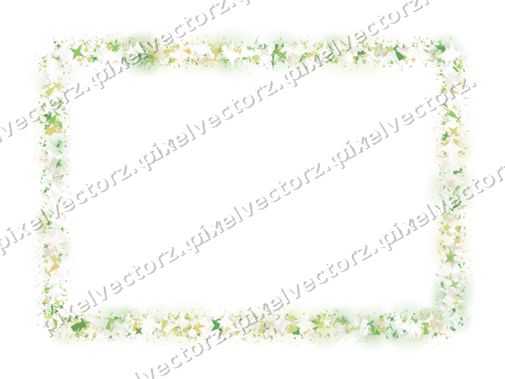 Nahtloser Glitzerrahmen in Limette und Gelb auf transparentem Grund