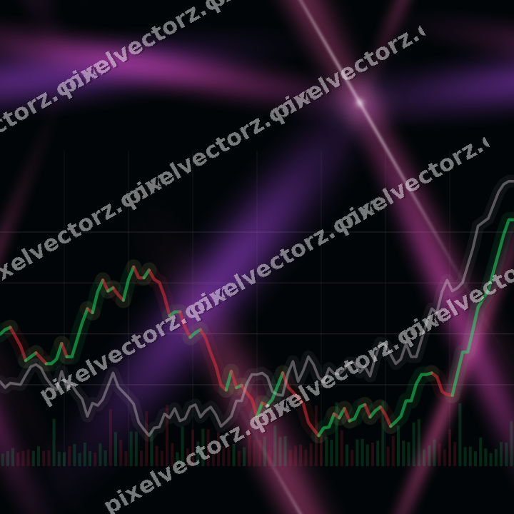 Nahtloser Neon Diagramm Hintergrund in Magenta und Violett