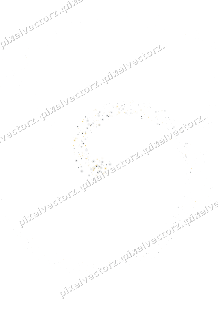 Nahtlose Glitzerspirale in Bernstein und Grau auf transparentem Grund