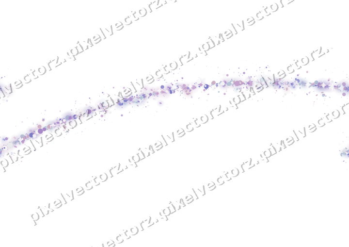 Nahtloser Glitzerbogen in Violett und Blau auf transparentem Grund