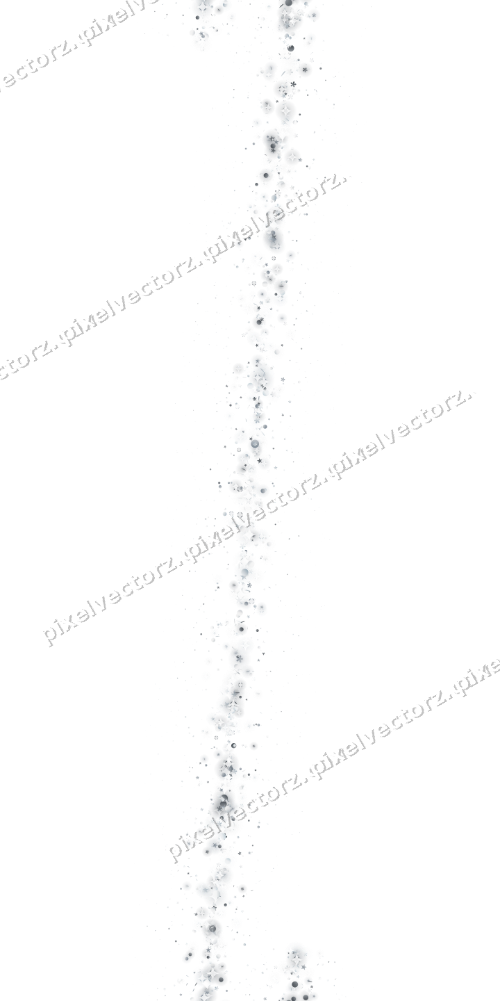 Nahtloses Glitzerband aus Sternen und Blüten auf transparentem Grund