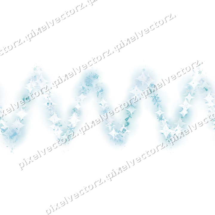 Nahtlose Glitzerwelle in Türkis und Blassblau auf transparentem Grund