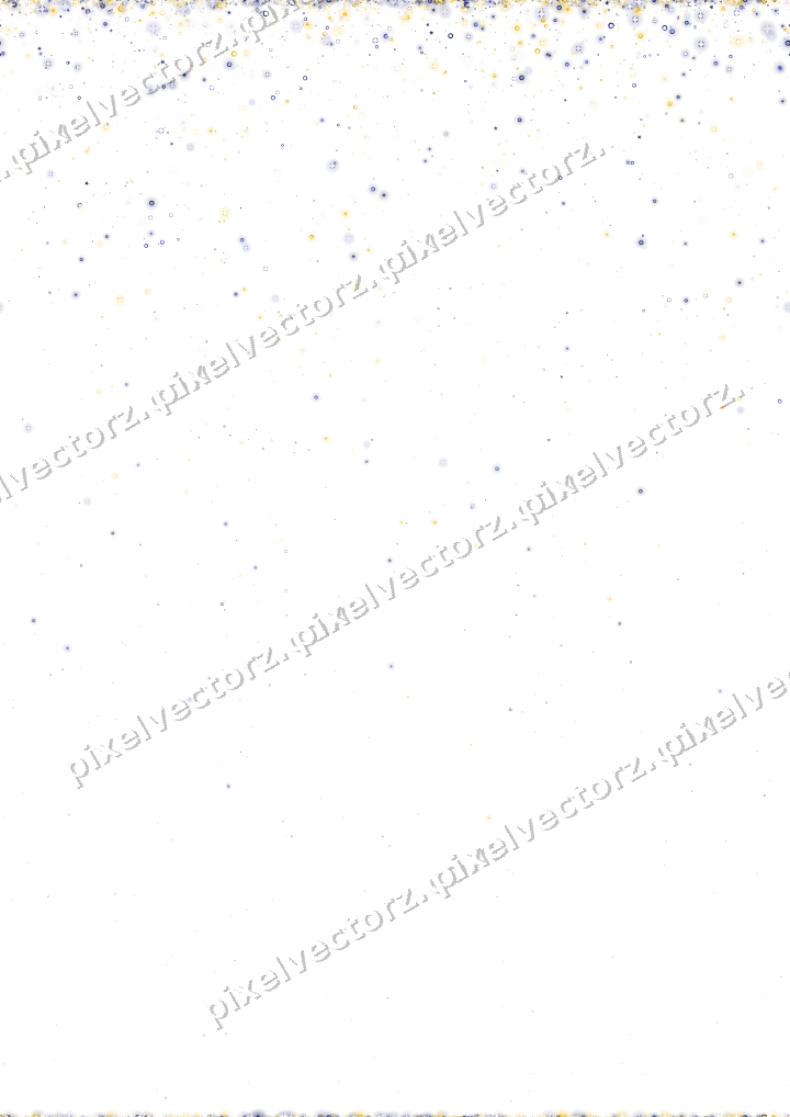Nahtloser Glitzerregen aus Sternen und Ringen auf transparentem Grund