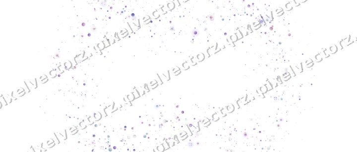 Nahtloser Glitzerkranz aus Sternen und Punkten auf transparentem Grund