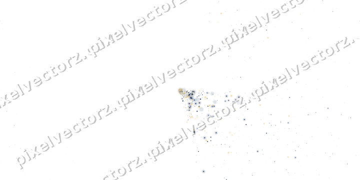 Nahtloser Glitzerfächer aus Sternen und Funken auf transparentem Grund