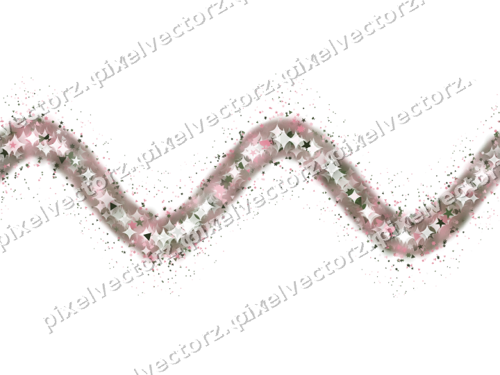 Nahtlose Glitzerwelle in Rosa auf transparentem Grund
