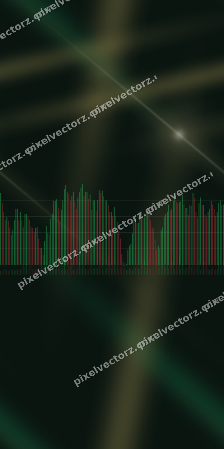 Nahtloser Neon Diagramm Hintergrund in Bernstein und Grün