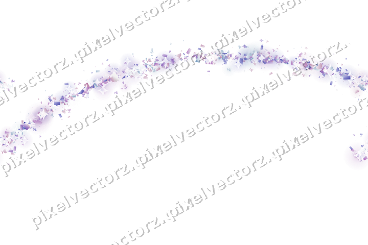 Nahtloser Glitzerbogen in Violett und Blau auf transparentem Grund