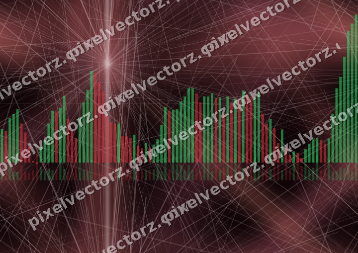 Nahtloser Neon Diagramm Hintergrund in Rosa und Rot