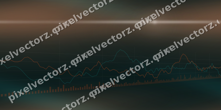 Nahtloser Neon Diagramm Hintergrund in Orange und Petrol