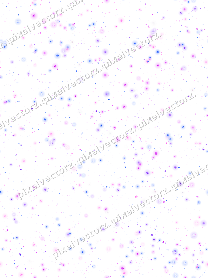 Nahtlose Glitzerstreuung in Violett und Blau auf transparentem Grund