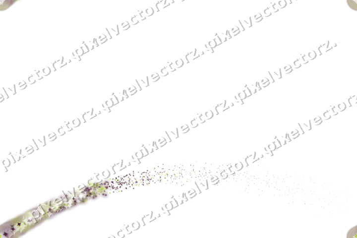 Nahtloser Sternenschweif aus Funken auf transparentem Grund
