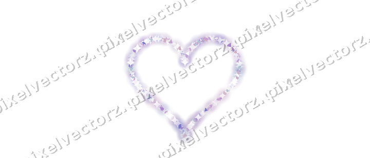 Nahtloses Glitzerherz in Violett und Blau auf transparentem Grund
