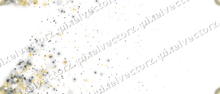Nahtloser Glitzerfächer aus Sternen auf transparentem Grund