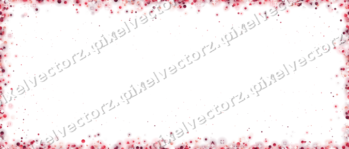 Nahtlose Glitzervignette in Rosa und Rot auf transparentem Grund