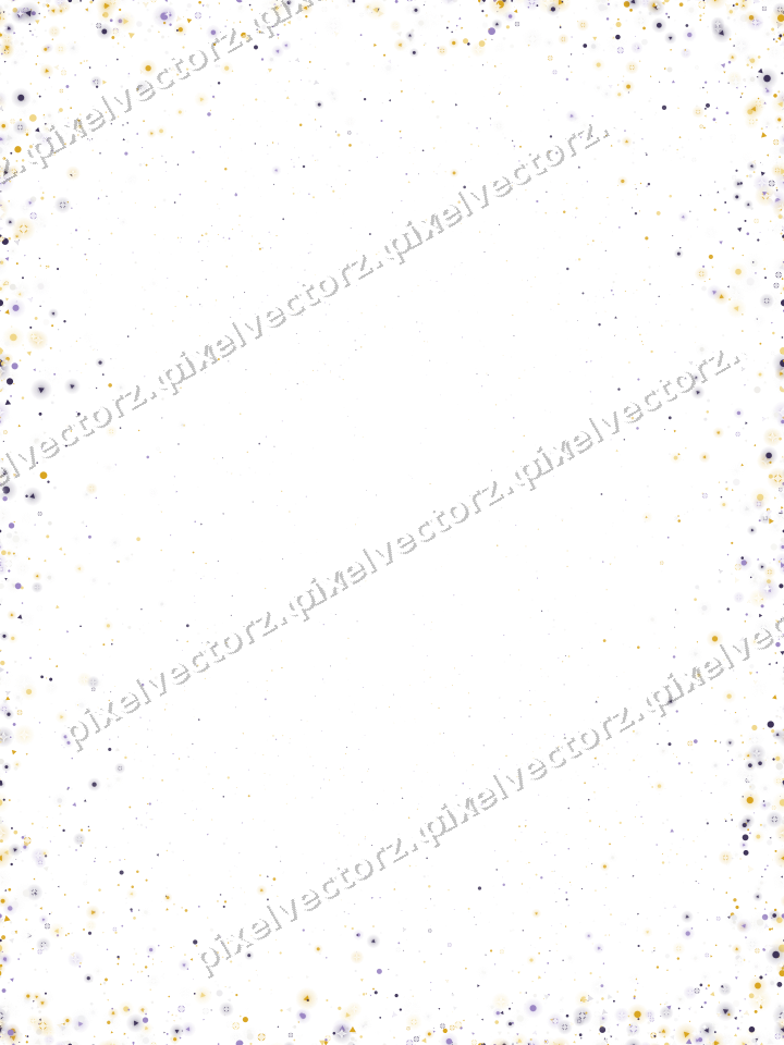 Nahtlose Glitzervignette in Bernstein auf transparentem Grund