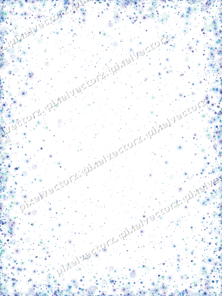 Nahtlose Glitzervignette in Blau und Türkis auf transparentem Grund